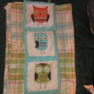 Cloth Owl wall hangings for nursery